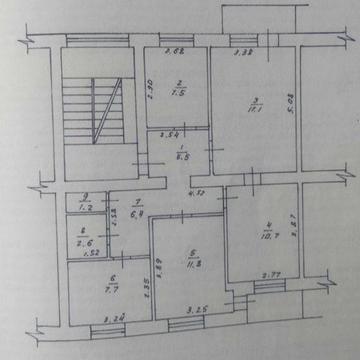 Квартира 4-х кімнатна 73 м2 індивідуальне газове опалення + гараж