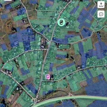 Земельна ділянка ФАСАД 42.3 метри будинок з газом електрикою