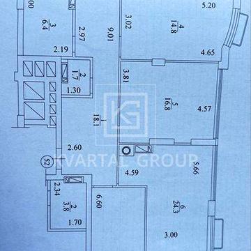 Продам 3-к. квартиру 98.9м2 в центрі міста! 5й поверх!