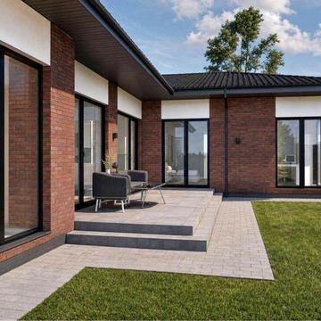 Сучасний будинок 130 м² з газом, автонавісом та техприміщенням | 6 соток | Керамоблок | Етап будівництва