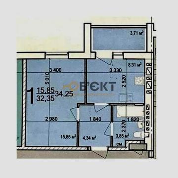 Продажа 1-к квартиры 34 м² в ЖК «Птичка». Сданный дом. 2/9 этаж. ЖК «Птичка»