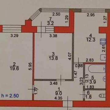 Двокімнатна квартира ЖК "Над Рікою" ЖК "Над Рікою"
