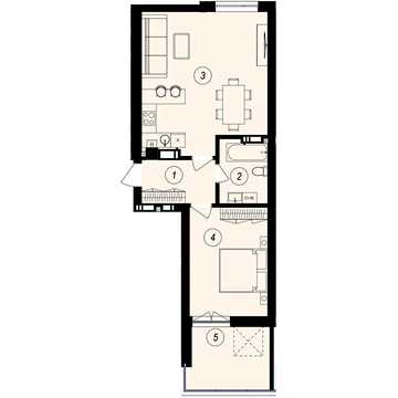 Продаж 1к Квартира Тлехаса вулиця ЖК GARDEN CITY