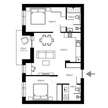 Продаж 2к Квартира Мальовнича вулиця ЖК Dream Hills