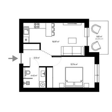 Продаж 1к Квартира Мальовнича вулиця ЖК Dream Hills