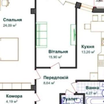 Продаж 2к Квартира Генерала Мирона Тарнавського вулиця ЖК Счастье