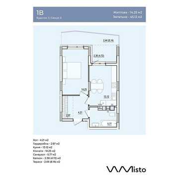 Продаж 1к Квартира Данила Нечая вулиця ЖК WMisto