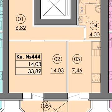 Продаж квартири 33,89м2 за 32200$ є розтермінування ЖК Фемелі-2