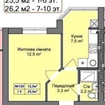 Видова квартира Пражский квартал ЖК Празький квартал 2
