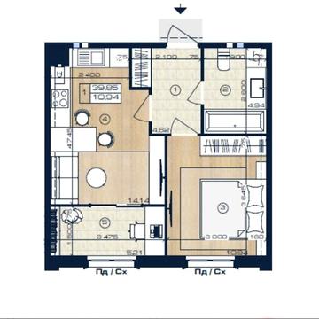 Продаж 1к Квартира Коцюбинського вулиця ЖК Oxford