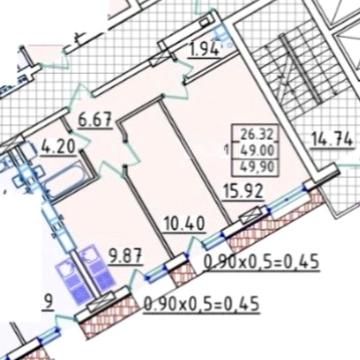 Продаж,  Квартира,  2 комнаты,  50 м²,  ЖК Континент,  Люстдорфская дорога (Таирова),  Таирова,  Одесса
