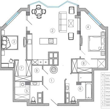 Продаж,  Квартира,  3 кімнати,  114 м²,  ЖК Aqua Marine,  Фонтанская дорога (Киевский),  Фонтан,  Одесса
