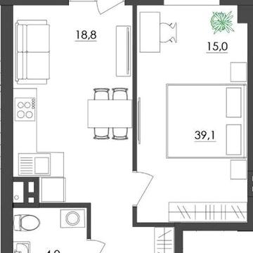 Продаж,  Квартира,  1 кімната,  39 м²,  ЖК Дом на Мещанской,  Заславского (Бориса Литвака),  Центр,  Одесса