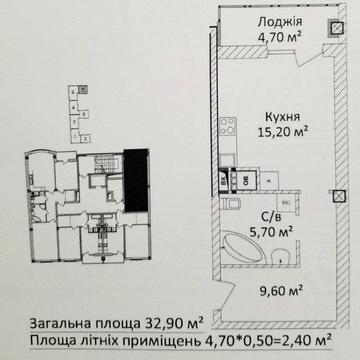 Продаж,  Квартира,  1 кімната,  33 м²,  ЖК ЖК на Еврейской (Чайная),  Еврейская,  Центр,  Одесса