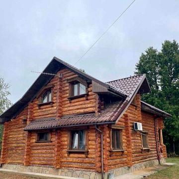 Будинок з дикого зрубу Глібовка