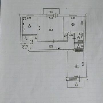 3-х кімнатна квартира м. Шостка, вул. 6 Гв.Дивізії буд. 5
