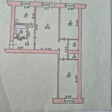 Продажа 3-комнатной квартиры, 5 этаж.
