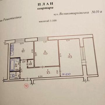 Двох кімнатна квартира ЖК Новоселівка