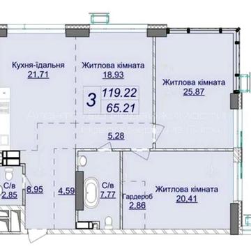 3к квартира в ЖК Новопечерські Липки Без Ремонту - 120м2 по вул., Верхогляда / Чудовий краєвид на ЖК ЖК Новопечерські Липки