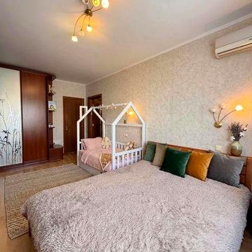 Простора 3к квартира (107м²) без % на Харківському шосе 56, Дарницький. 8 пов. Майстер-спальня, якісний ремонт