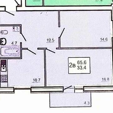 Продам большую 2 комнатную квартиру ЖК Оазис 66м2 ЖК Оазис