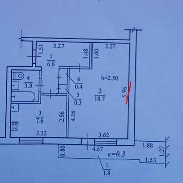 Безнал! Продам 1к квартиру 39 м2 с газом 7 этаж ж/м Тополь 2