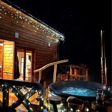 Сховатись у лісі із вудочкою на озері? Хатинка в лісі . Гори. Водоспади. Струмок. Озеро. Риболовля . Чан.  Без сусідів . 2-8 осіб.