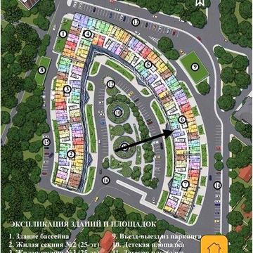 Квартира без ремонта в Атмосфере, Аркадия, две мокрые зоны, стройматериалы завезены ЖК Атмосфера
