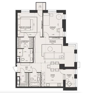 продаж 3 кімнатної квартири 109м2 ЖК TRINITY ЖК Trinity