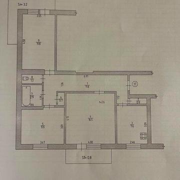 Продається 3-кімнатна квартира