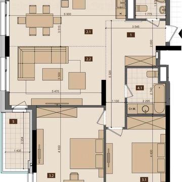 Продаж 3к. квартири в ЖК Tetris Hall / Тетрис Холл, Федорова 2А ЖК Tetris Hall