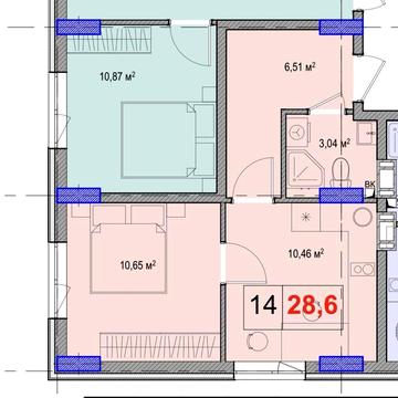 Повноцінна 1к квартира Жуляни 28.6 м.кв. ЖК Ліберті 3