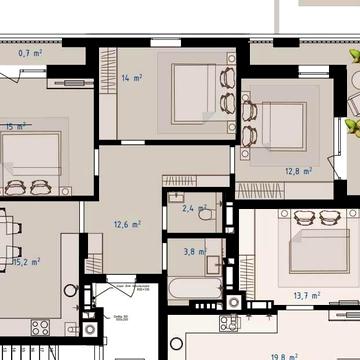3 кімнатна квартира ЖК Grey Fort  вул. Приміська, 20 (Бічна Зелена , Вулецька, Пирогівка) Львів Грей Форт ЖК Grey Fort