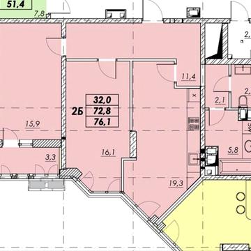 2-комнатная квартира в ЖК «Прохоровский квартал»