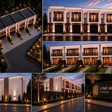 Продаж таунхаусів в центрі м. Снятин ЖК LINE HOUSE