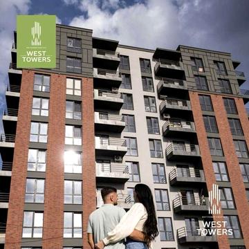 Продаж 1 кімнатної квартири в ЖК West Towers 35м2 ЖК West Towers