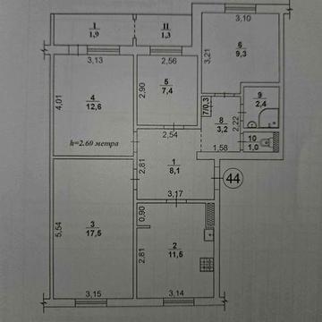 Продаж 4х кімнатної квартири в центрі міста по вул.Вахи Арсанова ,11