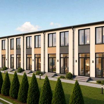 Таунхауси з газом, від 98м до 111 м2, р-н вулиці Польова