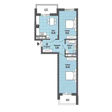 Продаж 2к Квартира Бережанська вулиця ЖК Hill Side