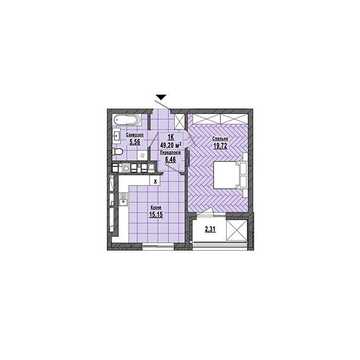 Продаж 1к Квартира Бережанська вулиця ЖК Hill Side