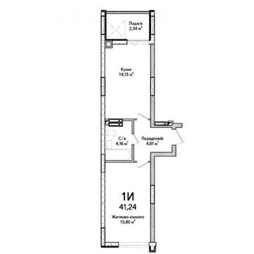 Продам квартиру-розпашонку 42 м² у готовому будинку