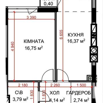 Велика однокімнатна квартира 45м2 , серелній зручний поверх , комфортне оформоення ! Квартира з наповненням !!!