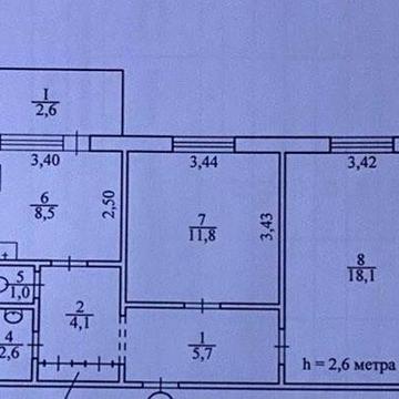 Продаю  або міняю на автомобіль 2-кімн. 56 кв.м 3 поверх покращеного  планування / м-н 5-й Зарічний