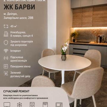 2-к ЖК Barvy  без комісії Підстанція Дафі Запорізьке шосе