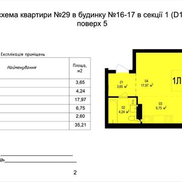 ЖК "Скандія\Scandia, однокімнатна квартира 35,2 м2 будинок 16/17 ЖК Скандія