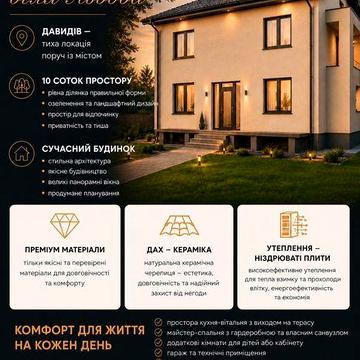 Продаж авторського будинку Давидів Львів