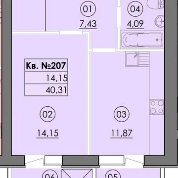 Продаж по переуступці 1-кім квартири ЖК Фемелі-2
