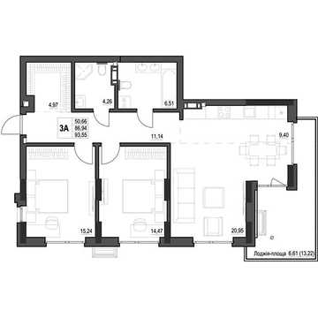 Продаж 3к Квартира Яновського вулиця ЖК Park House