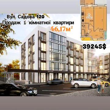 Продаж 1 кімнатної квартири в новобудові м.Кропивницький вул. Садова