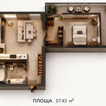 Продається однокімнатна квартира ЖК Orlan Residents